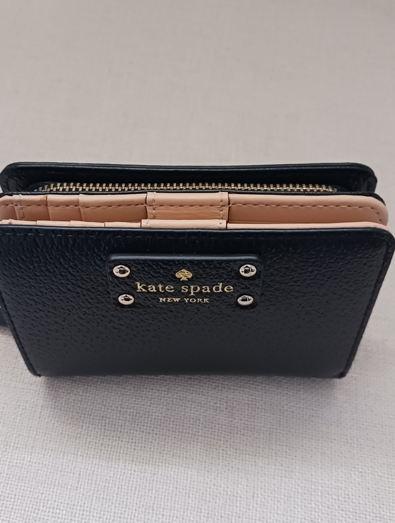 NWOT Kate Spade Wellesley Cara Wallet Zip Small Stacy Coin Purse Black - Picture 3 of 8